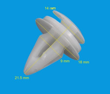 FIT FORD INTERIOR DOOR CARD PANEL RETAINER WHITE PLASTIC TRIM CLIPS