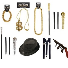 Gangster Fancy Dress Costume Accessory Party Rapper Halloween Party Dress Up