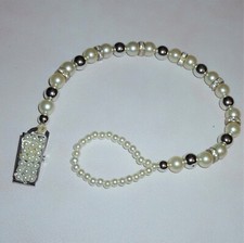 Ivory Pearl Silver Diamante