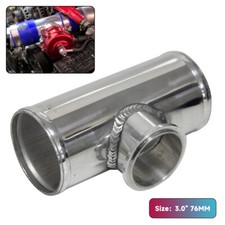 Universal 50mm V-band BOV Flange 3.0" 76mm Tube Pipe Blow off Valve Turbo Silver