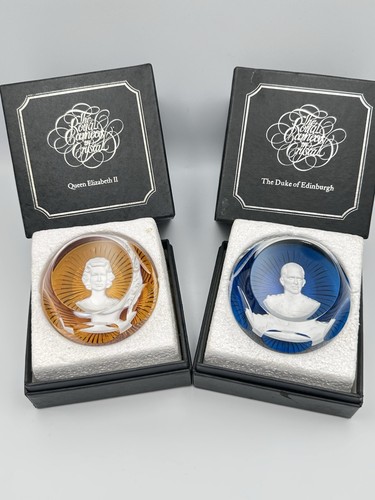 Pair boxed baccarat - baccarat, cameo