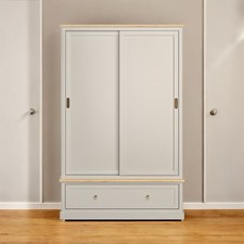 Oak & Grey Painted Double