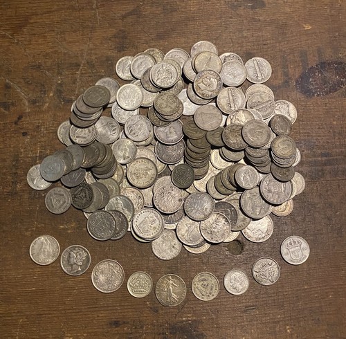 World silver coin mixed bulk