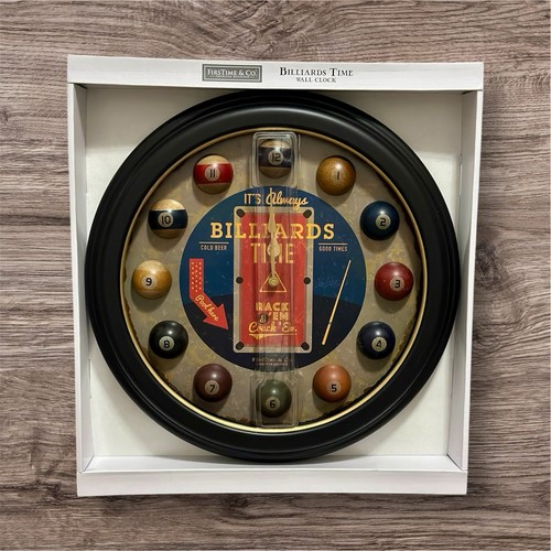Billiards wall clock - billiards,