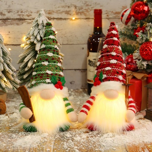 Christmas gnome led light - christmas,