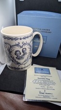 Wedgwood Royal Golden Wedding Snowdon Mug Limited Edition Boxed Queen Elizabeth 