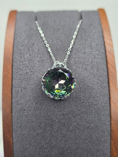 Mystic topaz pendant necklace - mystic,