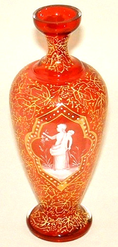 Mary gregory cranberry glass - mary,