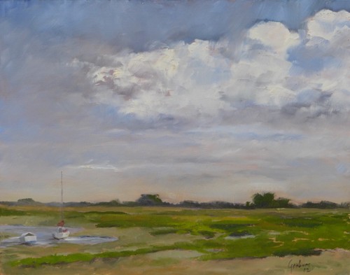 Original oil painting - , signed