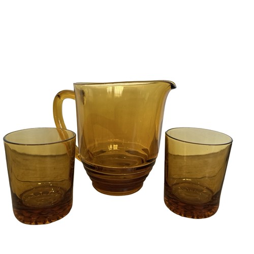 Vintage amber glass - amber, &