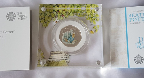 Peter rabbit 50p silver 925 - peter, ~