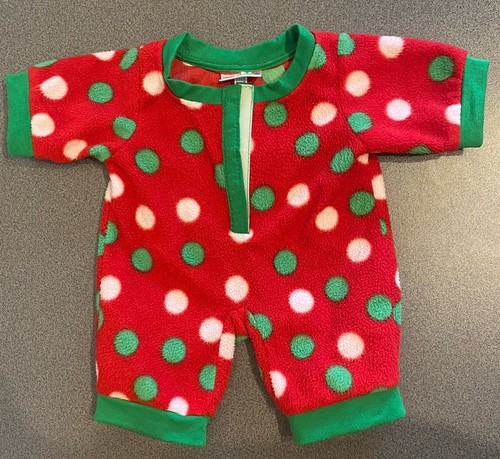 Build bear fleece - red, green