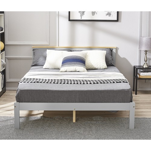 Panana white grey - grey, bed