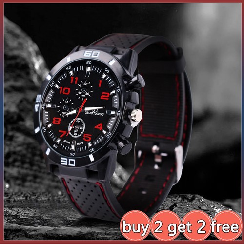 Men military watch leather - military,