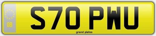 Stop number plate - wu,