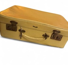 Yellow Antler Vintage Suitcase