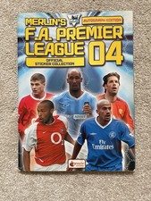 Merlin Premier League ‘04 Sticker Album - Autograph Edition 2004 incomplete 