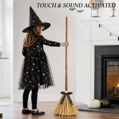 Halloween rotating broom prop - halloween,
