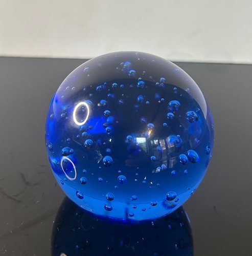 Ikea blue glass - ikea, paperweight