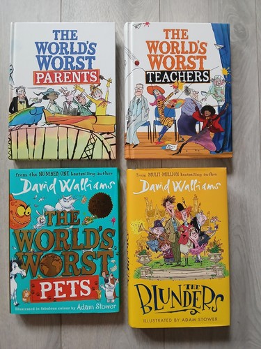 David walliams hardback - 4x,