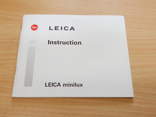 Leica minilux instruction - leica,