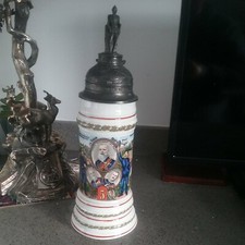 Very nice reproduction WW1 German Military Stein with Lithopane
