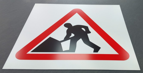 Road works - road, sign
