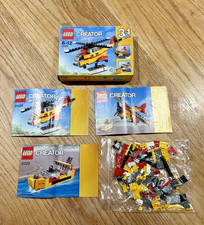 LEGO Creator 3in1 Set 31029 Plane / Helicoper / Boat Complete