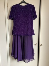 Gina Bacconi, 14, Evening Ballroom Dress, Purple,2 Part Set, excellent condition