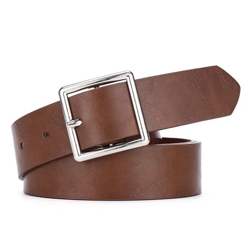 Women leather belt square - women,