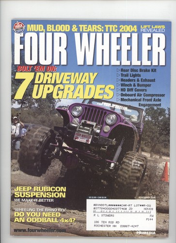 Four wheeler november 2004 - four,