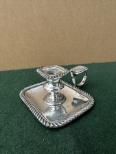 Miniature Silver Plated Night Stick Candlestick
