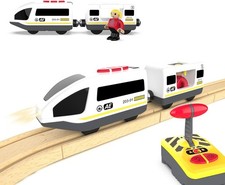 Remote Train Battery Operated Locomotive For Thomas Brio Wooden Track Kids Toy