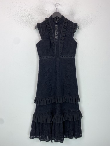 Three floor black - black, lace