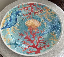 18" Sea Life melamine Nautical
