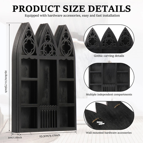 Wall mounted crystal display - mounted,