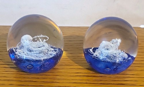 Pair blue clear seascape - blue,