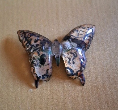 1940s reverse painted lucite - painted,
