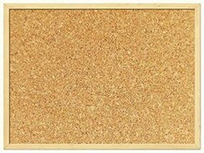 KAV Cork Notice Pin Board - Bulletin Wooden Frame for Office, School, and Home