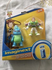 Disney Pixar Toy Story 4 Imaginext Buzz Lightyear and Bunny Figure Pack, Free PP