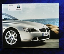 BMW 6 Series Coupe and Convertible Brochure 1.2005 630i 645 Ci