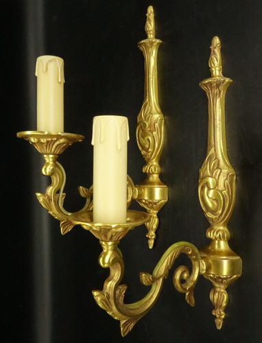 Pair wall sconces louis xv - pair, of