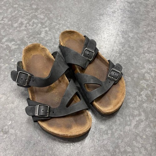 Birkenstock pisa black leather - black,