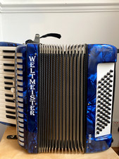 Weltmeister Rubin Accordion 60 Bass  Blue  Made in Germany (2006) – Mint + Case