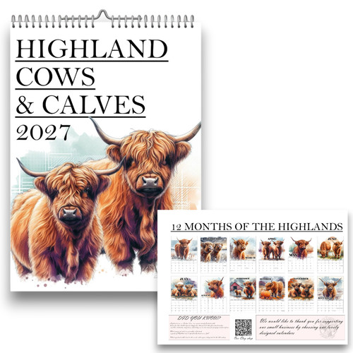 Highland cow calendar - highland,