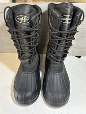 Rucanor Men’s Snow Boots EU44 Lined And Waterproof With Full High Laces In Black