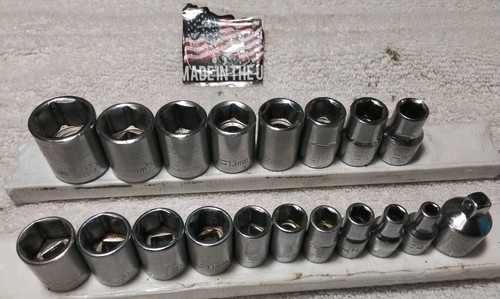 19pc husky 3 8 - 1/4", drive