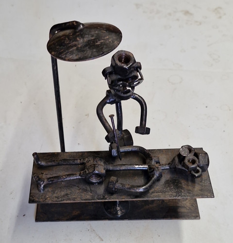 Welded metal art sculpture - welded,