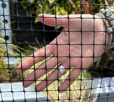 1m Black Plastic Mesh Fence Netting for Chicken Runs, Aviaries, Pet Enclosures