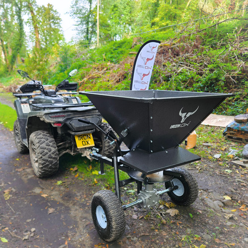 Tow behind spreader for atv - tow,